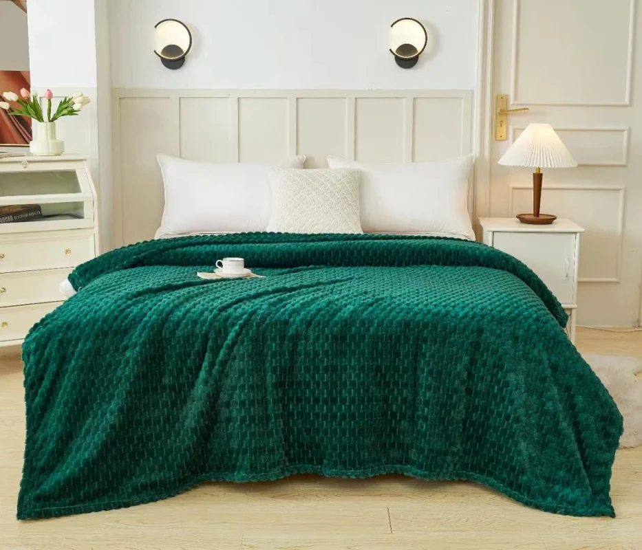 Exquisite Fleece Blanket – 6x7 – Green