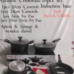 10-Piece REDBERRY UCC LIFE Granite Nonstick Cookware Set