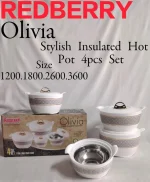 Olivia 4-Piece Plastic Designer Hotpot Set