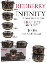 REDBERRY INFINITE Insulated Hotpot Set - 4pcs – Black