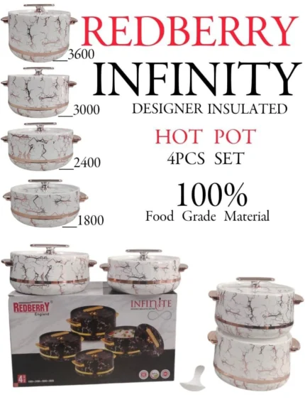 REDBERRY INFINITE Insulated Hotpot Set - 4pcs
