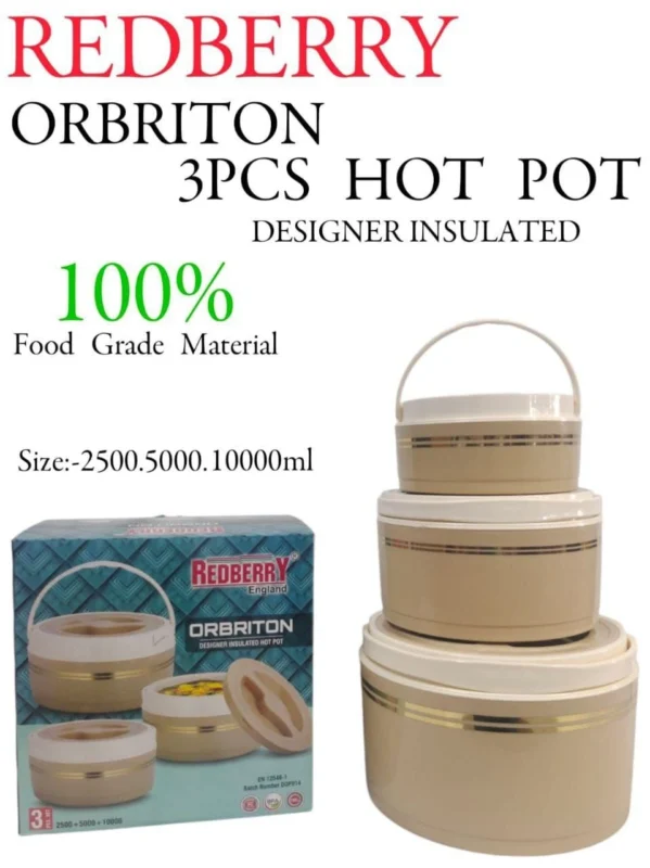 3 Piece REDBERRY ORBRITON Hotpot Set | Smart Enterprise – Beige