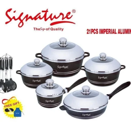 21-Piece Signature Nonstick Aluminum Die Cast Cookware Set