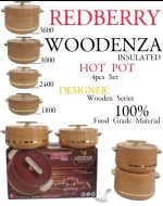 WOODENZA 4pcs Insulated Hotpot Set – Beige