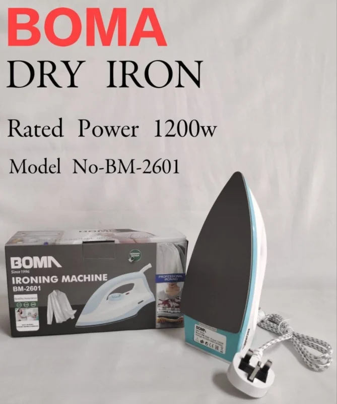 1200W BOMA Dry Iron Non-stick coated | Smart Enterprise – BM-2601