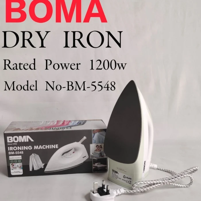 1200W BOMA Dry Iron Non-stick coated | Smart Enterprise – BM-5548