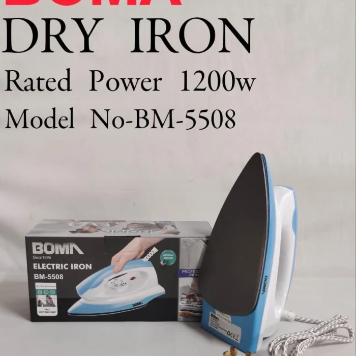 1200W BOMA Dry Iron Non-stick coated | Smart Enterprise – BM-5508