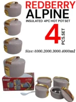 4PC Redberry Alpine Insulated Hot Pot Set | Smart Enterprise – Chocolate