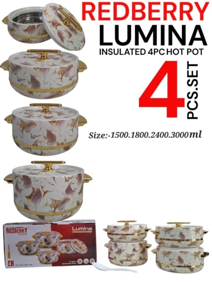 4-Pcs REDBERRY Lumina Plastic Hotpot Set | Smart Enterprise – Print 3