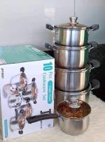 10-Piece JP Aluminum Cookware Set