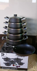 11-Piece JP Aluminum Non-Stick Cookware Set