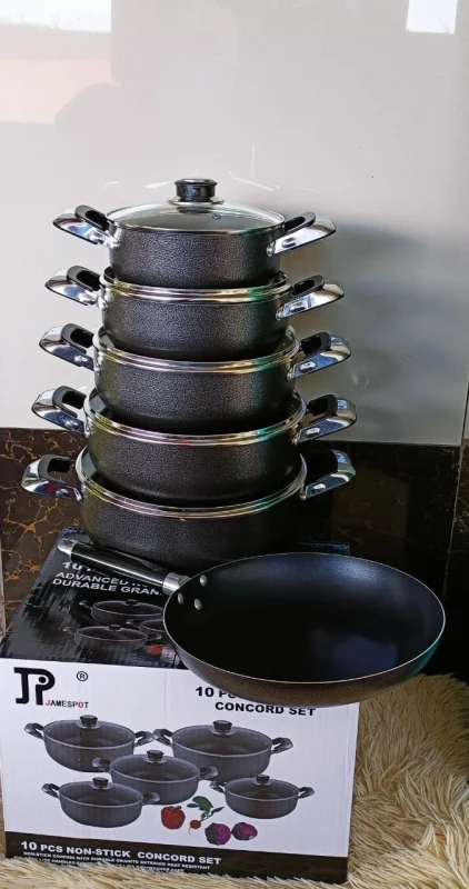 11-Piece JP Aluminum Non-Stick Cookware Set