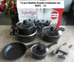 12-Piece Signature Marble Granite Cookware Set
