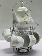 14-piece Porcelain Ceramic Tea Set