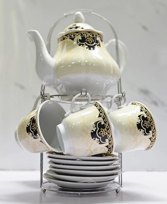 14-piece Porcelain Ceramic Tea Set