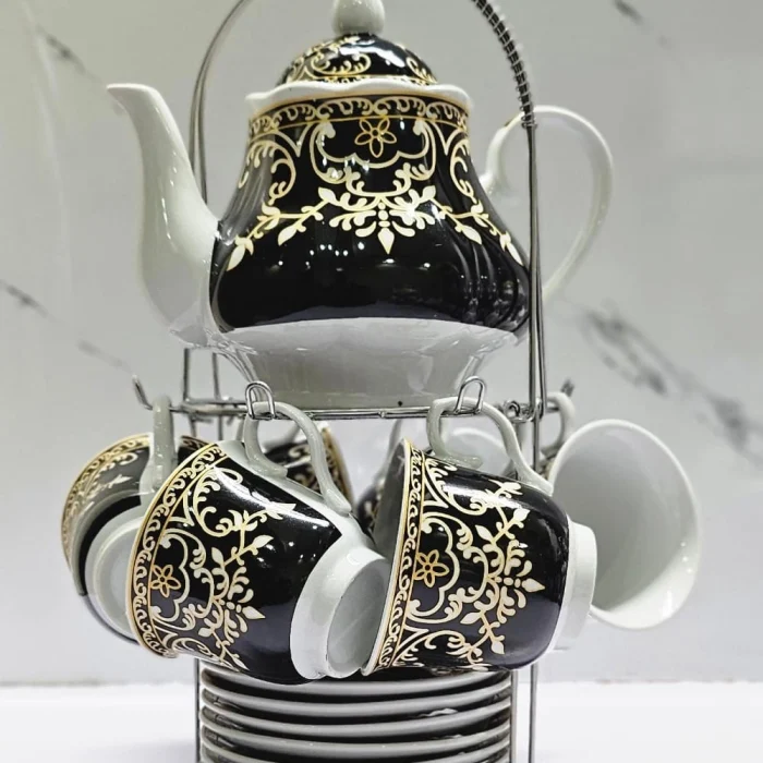 14-piece Porcelain Ceramic Tea Set