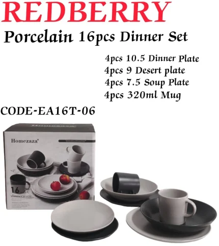 16-Piece Porcelain Dinner Set