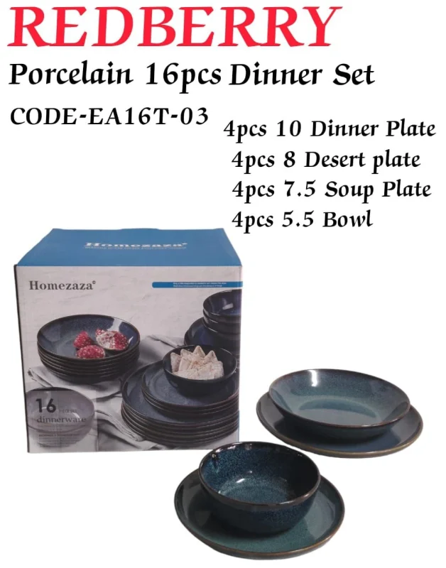 16-Piece Porcelain Dinner Set
