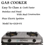 2-Burner Gas Cooker – Stainless Steel