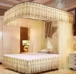 2 Stand Rail Mosquito Net – 6 by 6, Cream