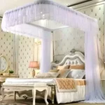 2 Stand Rail Mosquito Net – 6 by 6, White