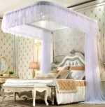 2 Stand Rail Mosquito Net – 6 by 6, White
