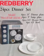 24-Piece Opal Ware Dinner Set