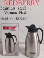 2L REDBERRY Vacuum Flask Stainless Steel | Smart Enterprise