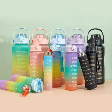 3 In 1 Motivational Water Bottle