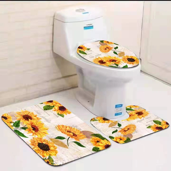 3-in-1 Toilet Mat Set – Print 13