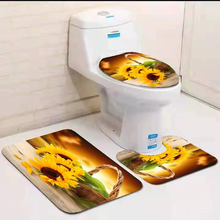 3-in-1 Toilet Mat Set – Print 14