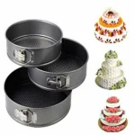 3-Piece Round Non-Stick Cake Baking Tin Set