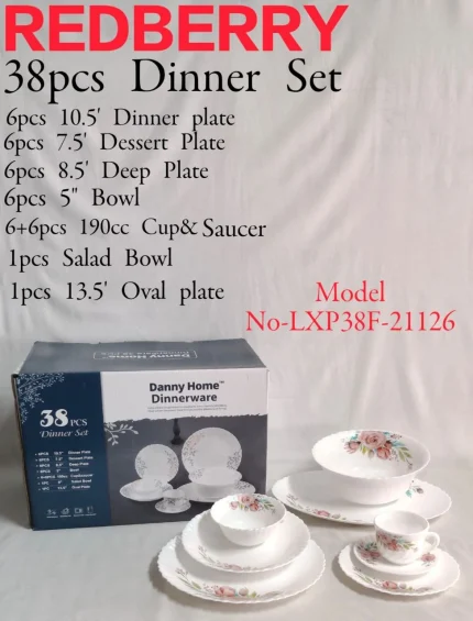 38-Piece Opalware Dinner Set