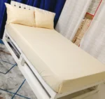 3pc Cotton Fitted Bedsheet Set Deep Pocket – 6 by 6, Cream