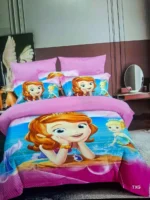 4 by 6 Kids Cartoon Themed Duvet Set 3 Piece