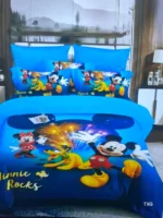 4 by 6 Kids Cartoon Themed Duvet Set 3 Piece