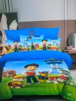 4 by 6 Kids Cartoon Themed Duvet Set 3 Piece