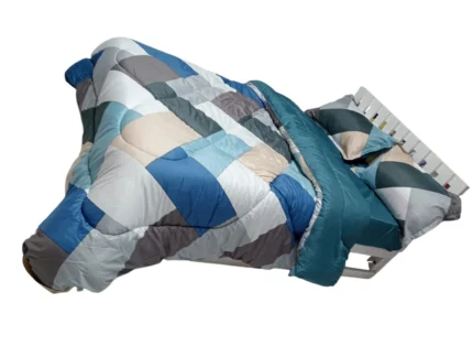 4-Piece Plain Binded Cotton Duvet Set – 6x7 – Theme 2