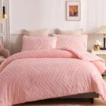 6 by 6 Tufted Wave Duvet Cover set (3pcs) – Cotton, 