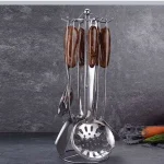 6-Piece Stainless Steel Cutlery Set with Stand – 