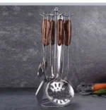 6-Piece Stainless Steel Cutlery Set with Stand –