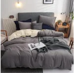 6×6 Plain Cotton Duvet Covers Set