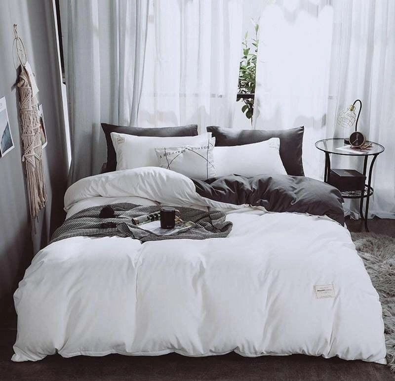 6×6 Plain Cotton Duvet Covers Set – Cotton,