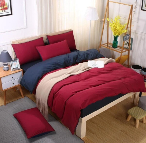 6×6 Plain Cotton Duvet Covers Set
