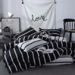 7 by 8 Plain Cotton Duvet Set King Size 4 Piece