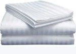 7 by 8 Satin Striped Bedsheet Set
