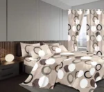 7-Piece King Size Duvet and Curtain Set - 6x7