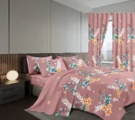 7-Piece King Size Duvet and Curtain Set - 6x7