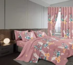 7-Piece King Size Duvet and Curtain Set - 6x7