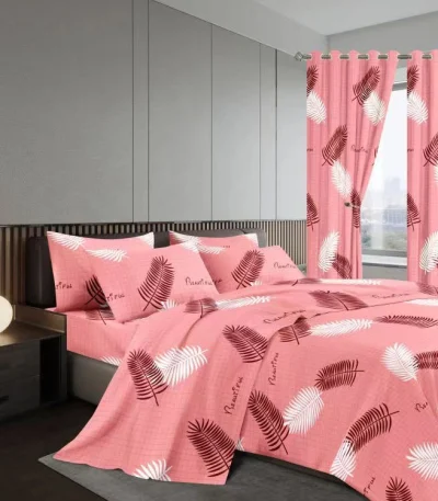 7-Piece King Size Duvet and Curtain Set - 6x7